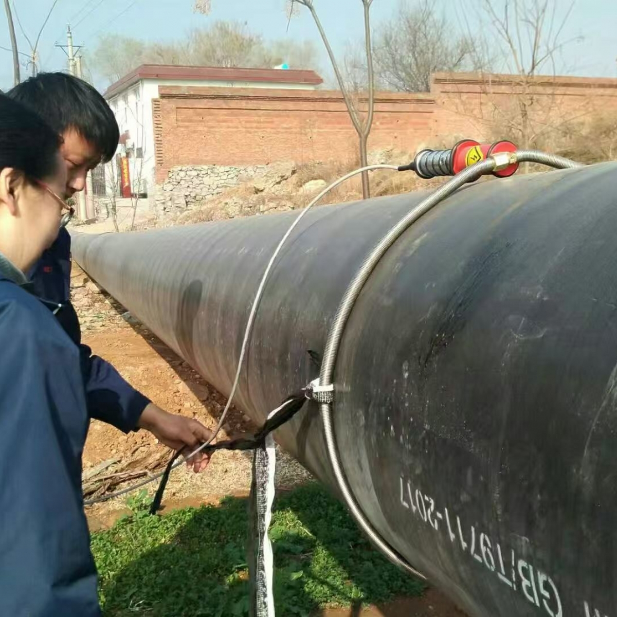 電火花檢漏儀環(huán)形探極現(xiàn)場(chǎng)案例